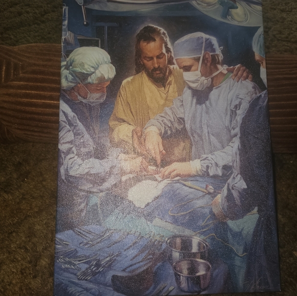 Other - Jesus Guiding Surgical Team Canvas Art